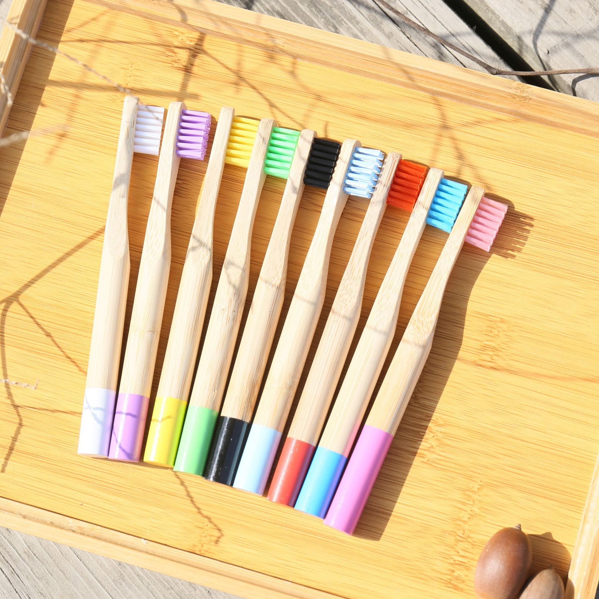 Children's bamboo toothbrush set Bamboo Toothbrush Manufacturer