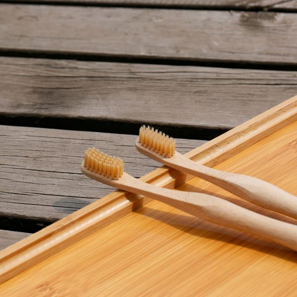 Beige soft hair toothbrush (2)