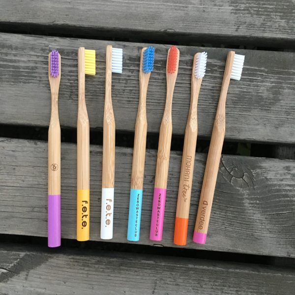 Colored Nylon Soft Bamboo Toothbrush | Custom Eco Toothbrush Factory