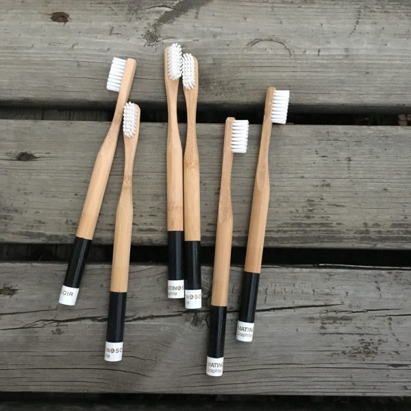 Two-Color Bamboo Wood Toothbrush | Eco Custom Toothbrush