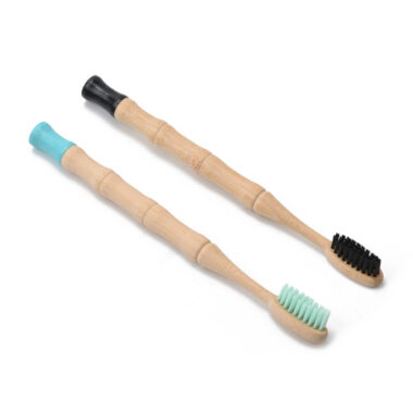 10-Pack Biodegradable Organic Bamboo Toothbrush Set for Adults and Teens