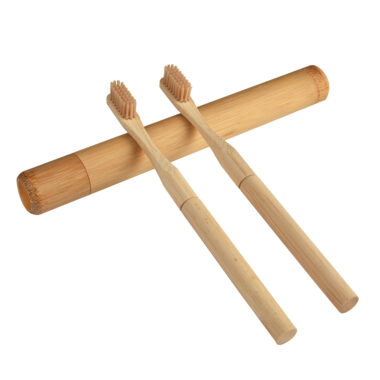10-Pack Biodegradable Organic Bamboo Toothbrush Set for Adults and Teens