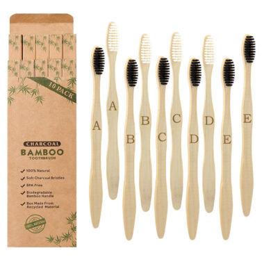 100% Biodegradable Natural Bamboo Toothbrush for Adults