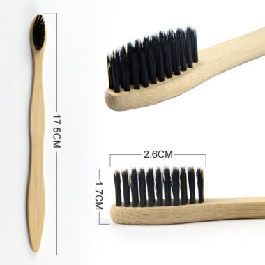 100% Biodegradable Natural Bamboo Toothbrush for Adults