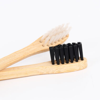 Small Head Adult Bamboo Toothbrush Japan Style with Soft White Bristles