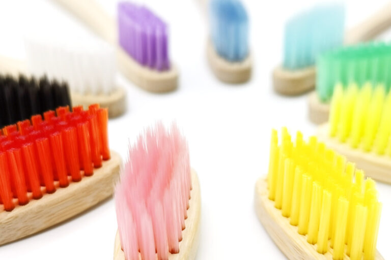 Biodegradable Bamboo Toothbrush with Charcoal Bristles for Hotel Use