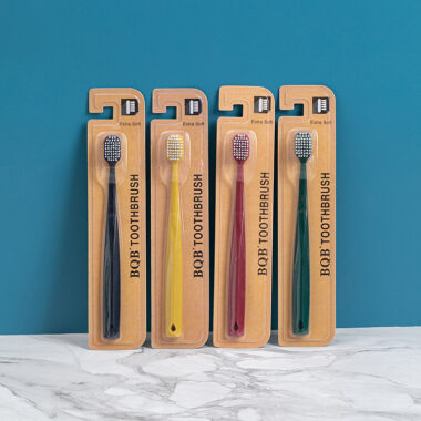 Adult Wide Head Soft Toothbrush Macaron Color Charcoal Bristles