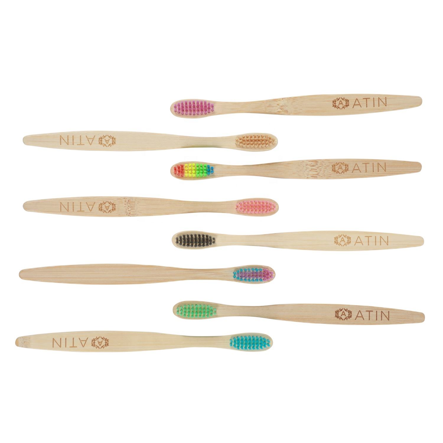 CoralClean Eco-Friendly Adult Bamboo Toothbrush Wooden Zero Waste Brush