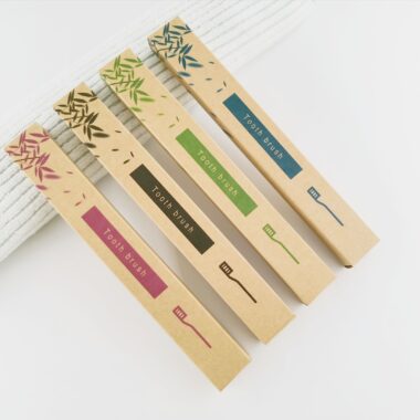 Reusable Soft Bristle Bamboo Toothbrush with Custom Logo and CE Certification
