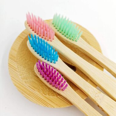 Reusable Soft Bristle Bamboo Toothbrush with Custom Logo and CE Certification