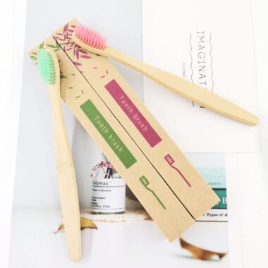 Reusable Soft Bristle Bamboo Toothbrush with Custom Logo and CE Certification