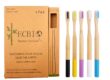 Eco-Friendly Bamboo Toothbrush with Nylon or Charcoal Bristles for Kids and Adults