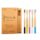 Eco-Friendly Bamboo Toothbrush with Nylon or Charcoal Bristles for Kids and Adults