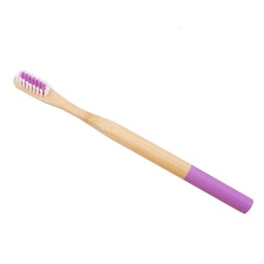 Eco-Friendly Bamboo Toothbrush with Nylon or Charcoal Bristles for Kids and Adults