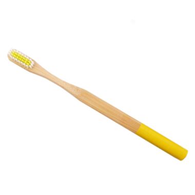 Eco-Friendly Bamboo Toothbrush with Nylon or Charcoal Bristles for Kids and Adults