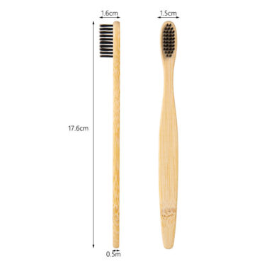 Degradable Bamboo Toothbrush Family Pack with Adult and Kids Brushes