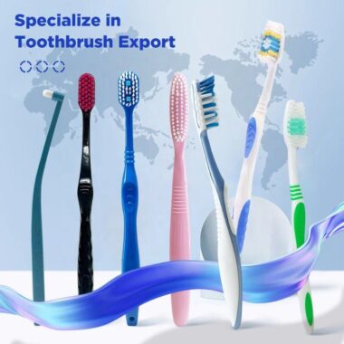 Luxury Adult Soft Toothbrush with Charcoal Bristles and Elegant Handle