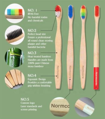Disposable Eco-Friendly Bamboo Toothbrush for Hotel Amenities