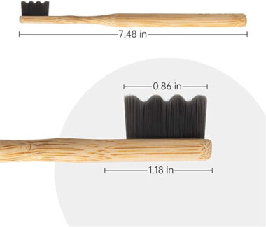 Ultra Soft 10000 Bristle Bamboo Toothbrush for Sensitive Teeth