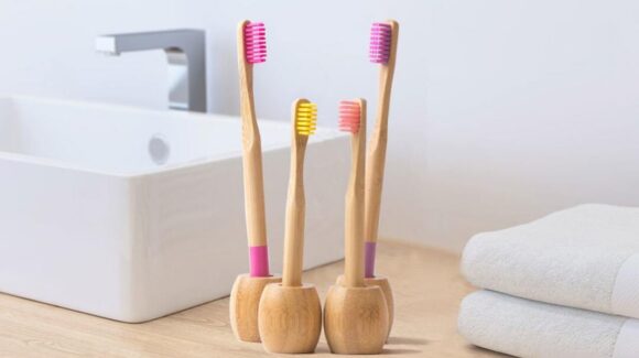 Eco-friendly bamboo toothbrush custom logo wholesale