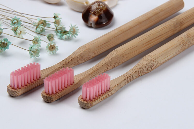 Adult bamboo toothbrush eco-friendly custom logo